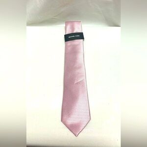 Michael Kors Exeter Mini Pink Silk Tie with Textured Pattern NWT •.Free Shipping